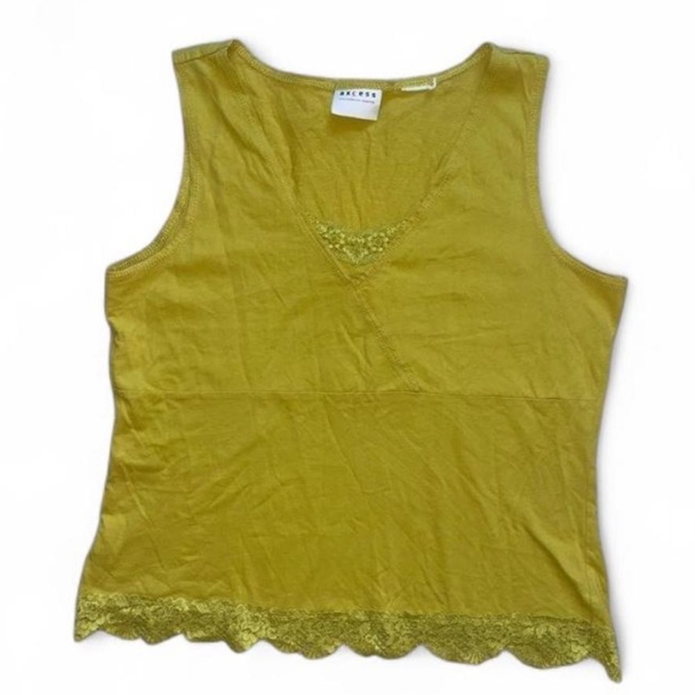 Y2K lace trim top